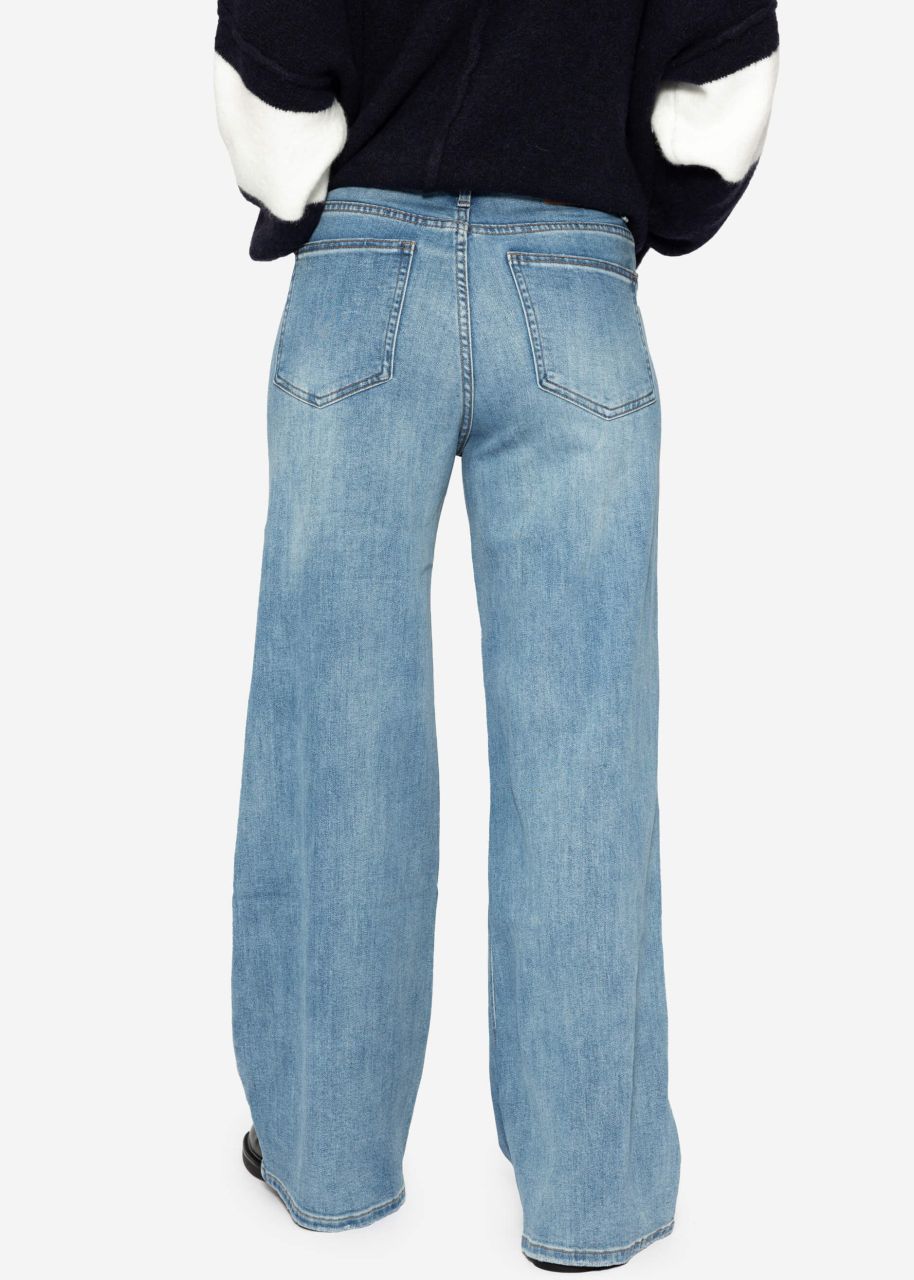 Jeans with wide leg - blue