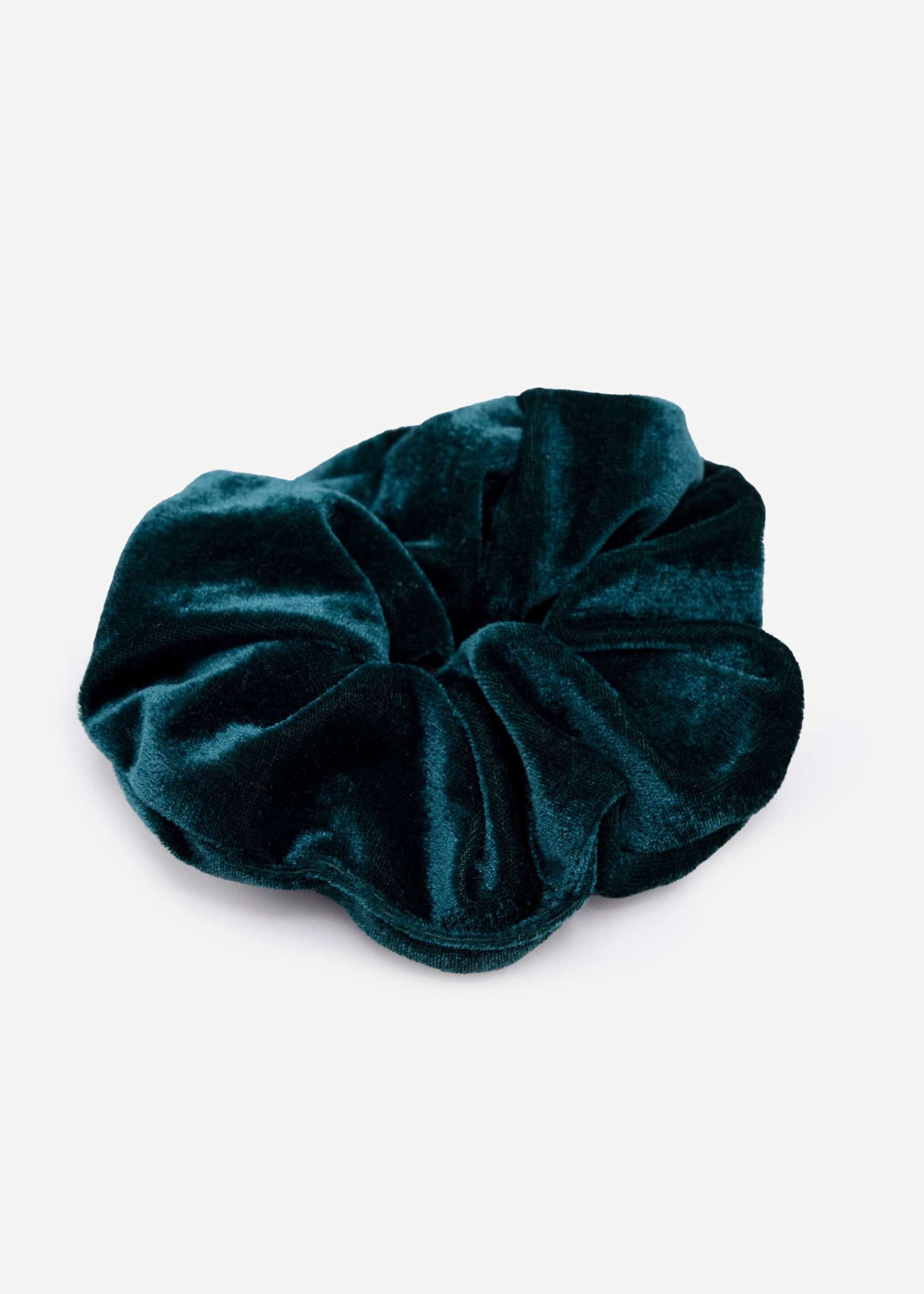 Velvet scrunchie, petrol