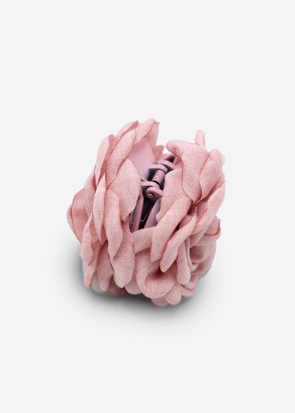 Flower hair clip - pink